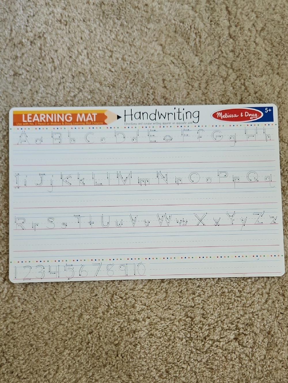 Set Of 4 Melissa And Doug Learning Mats - Picture 6 of 11